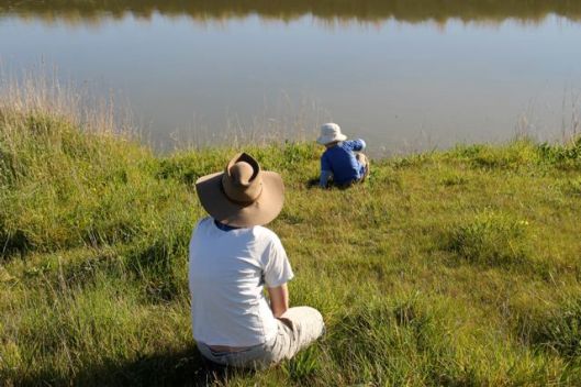 Perfect swimming weather.